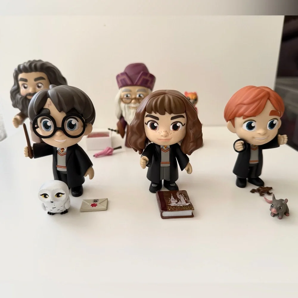 FUNKO 5 Star Harry Potter Figure Lot - Hagrid, Dumbledore, Harry, Ron & Hermione